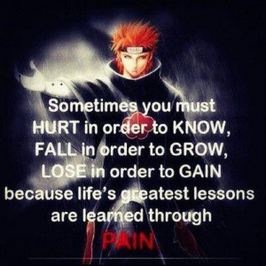 Anime Quotes About Pain