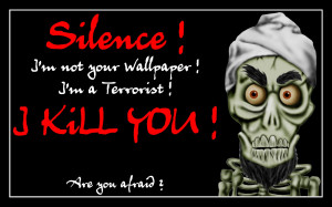 achmed - silence i kill you! - funny desktop wallpaper