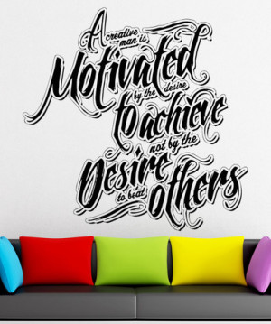 Vinyl Wall Decal Sticker A Creative Man Quote #5294