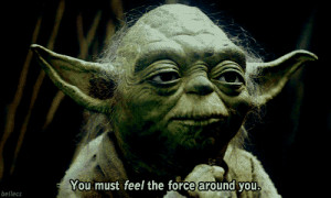 star wars yoda the force animated GIF