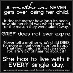 ... who's child DIED to move on get over it, or 
