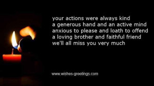 Loss brother sympathy words