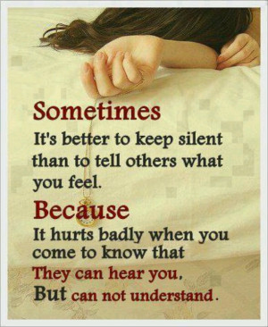 Keep silent