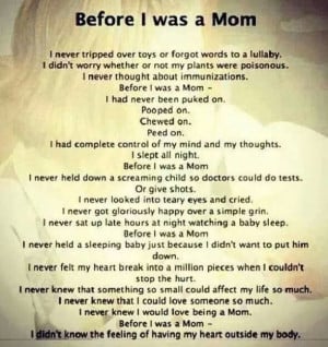 Before I was a Mom -
