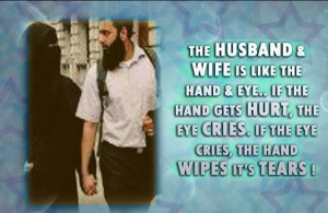 The husband & wife is like the hand & eye.. If the hand gets hurt, the ...