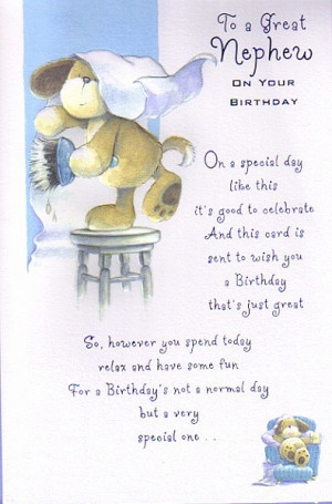 ... Relation Birthday Cards, Nephew, To A Great Nephew On Your Birthday