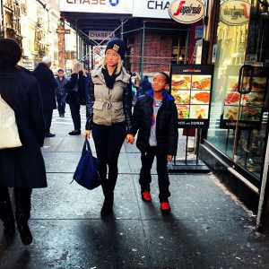 She posted it on her twitter page a few days ago while in NY. I love ...