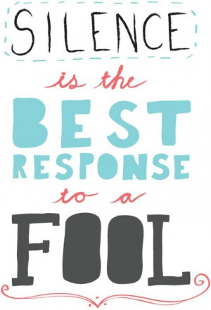 Silence quote in Quotes & other things