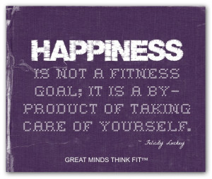Purple Happiness and Fitness Poster