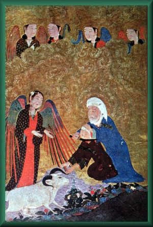 Prophet Ibrahim sacrifies his son Ismail