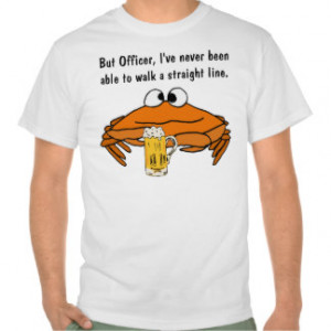 CB- Funny Crab Drinking Shirt