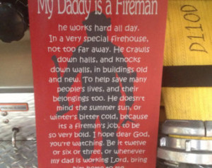 Daddy Fireman Firefighter...