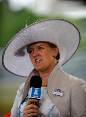 Clare Balding Clare Balding presents on Channel 4 Racing during day