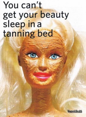 Too tan Barbie - be careful ladies!