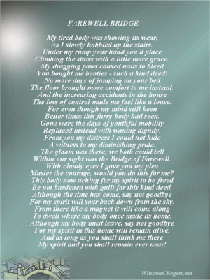 Death Poems | Pet Loss Sympathy and Poetry Cards