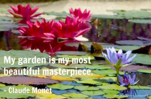 Claude Monet garden quote