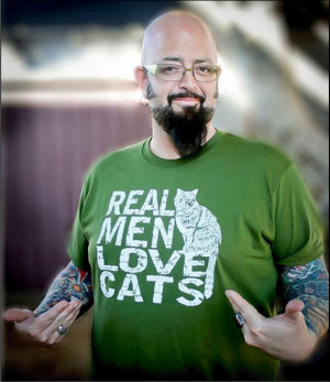 Jackson Galaxy - Real Men Love Cats - Mens tshirt - cat shirt / cat ...