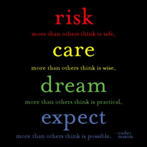 ... think is possible cadet maxim tweet 0 0 about taking chances quotes