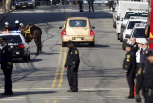 Pictures from outside of Whitney Houston's funeral in Newark, NJ