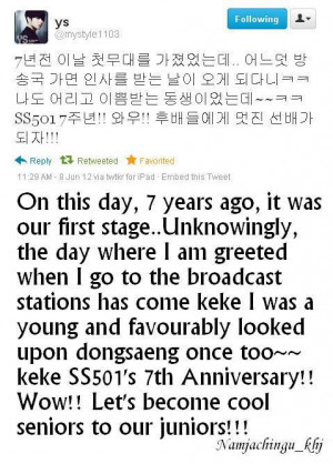 Update: Young Saeng tweets ^^
