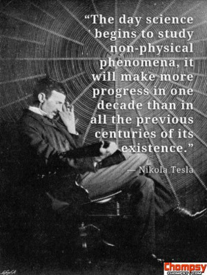 Nikola Tesla ....WHERE are his papers, his work??, Oh that's right ...