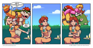 Even Bowser himself looks like he’s starting to get a little bored ...