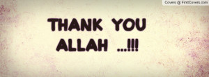 Thank You Allah Profile Facebook Covers
