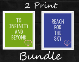 ... and beyond~Toy Story Quotes~8x10~Printable Wall Art~Instant Download