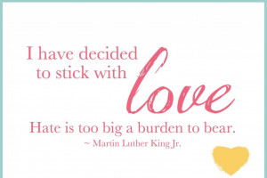 Quote on the burden of hate by Martin Luther King Jr