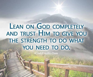 Lean on God completely https://www.facebook.com/photo.php?fbid ...