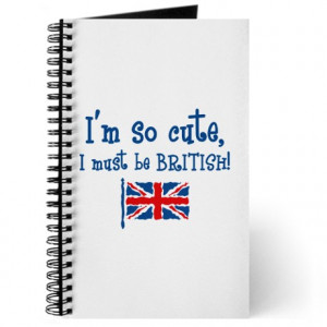 ... Gifts > Babies Journals & Spiral Notebooks > So Cute British Journal
