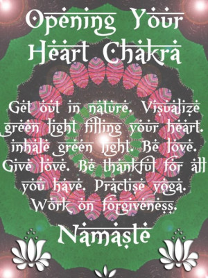 on opening the heart chakra as we move forward into whole love