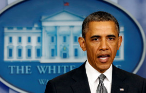 US President Barack Obama makes a statement on the Boston bombing from ...