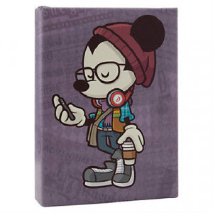 Disney Mickey Mouse Hipster T Shirt Red Gold Sparkle Glasses L 11 13 ...