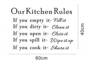 Elegant Words Our Kitchen...