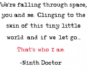 Doctor Who Quote Series 1: Ninth Doctor Pattern PDF