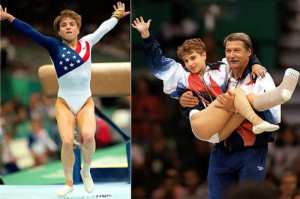 Kerri Strug, part of the 1996 ‘Magnificent Seven’ gymnastics team ...