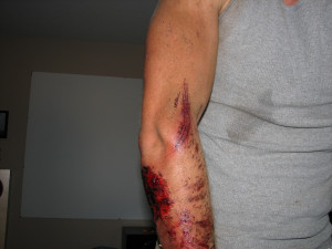 Dirt Bike Shock Tattoo