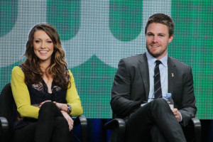 Katie Cassidy and Stephen Amell