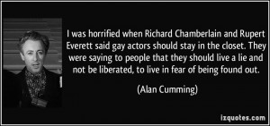 was horrified when Richard Chamberlain and Rupert Everett said gay ...