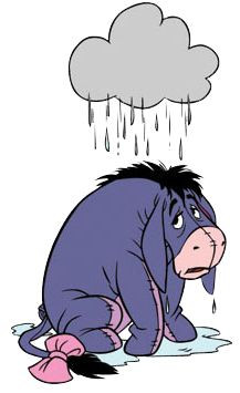 ♥ gloomy day. Oh Eeyore, if only you realized that it is the day ...