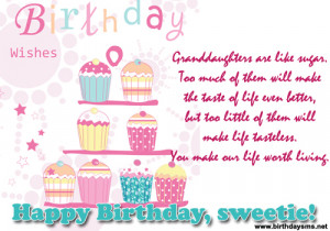 verse a granddaughter granddaughter happy birthday birthday wishes for ...