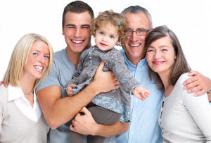 Happy Family with Life Insurance