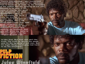 are usually uttered by samuel l jackson s jules winnfield