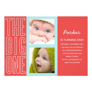 the_big_one_in_red_first_birthday_invitation ...