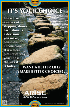 It's your choice stepping stones motivational poster