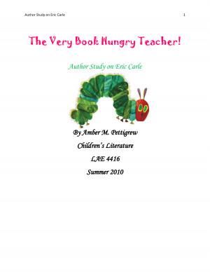 Eric Carle Author Study by amber182
