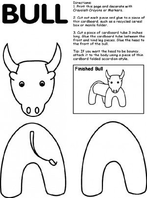 Bull Coloring Page | crayola.com
