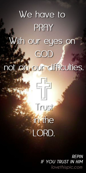 Trust in the Lord