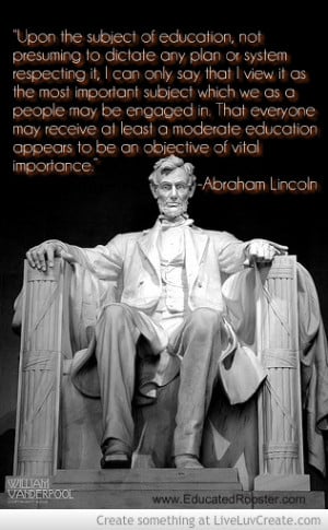 Abraham Lincoln Quote On Education